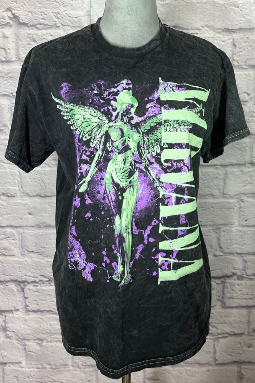 Nirvana Distressed Band Merch T-Shirt